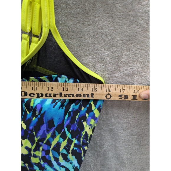 Womens Tankini Top Large Colorful Bright - Picture 4 of 7